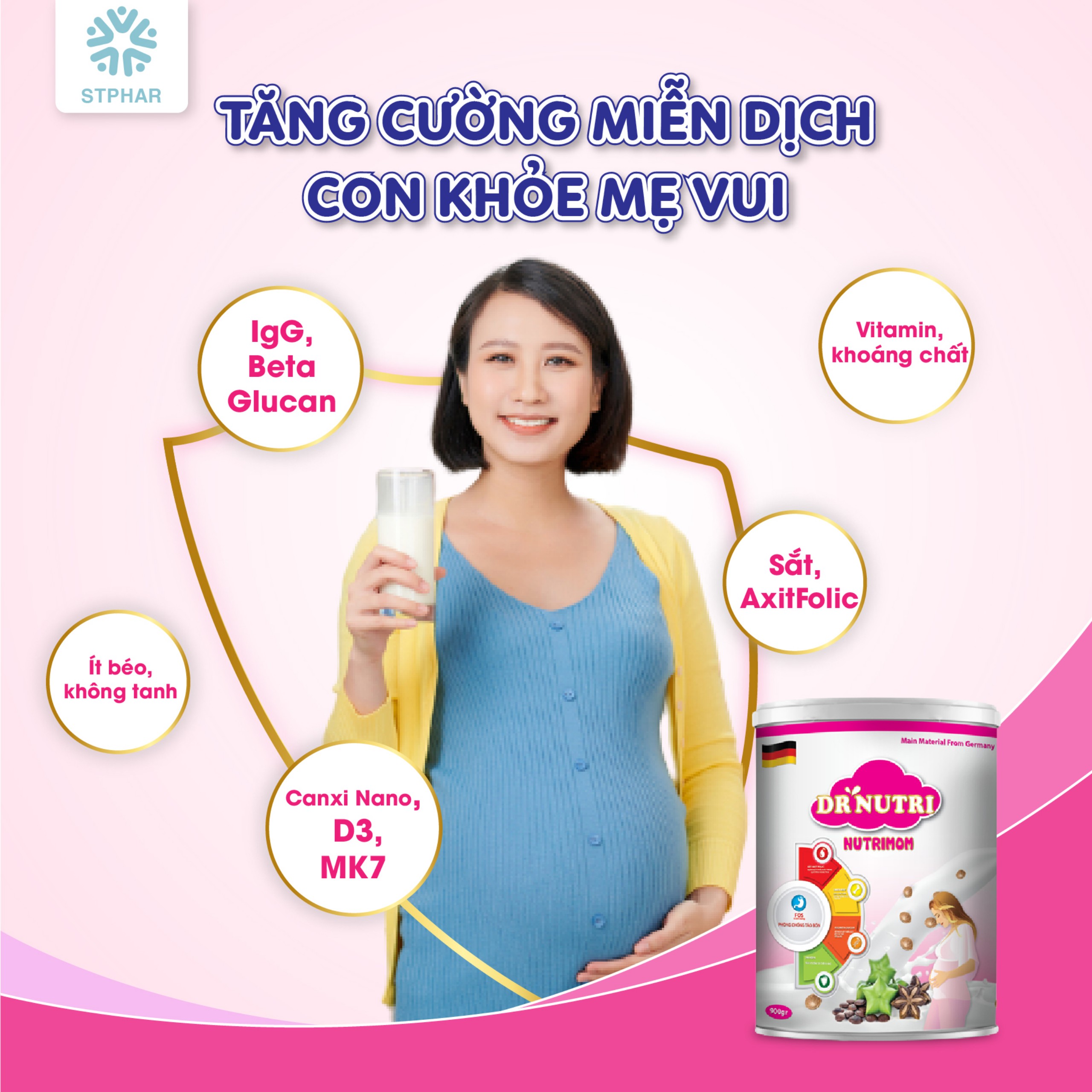 SỮA DRNUTRI MOM DÀNH CHO MẸ BẦU 