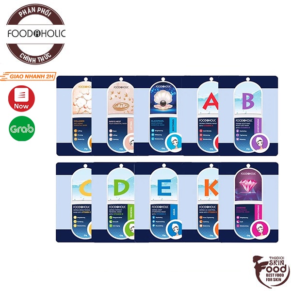 Link -  Mặt nạ giấy dưỡng da Hàn Quốc Foodaholic Essential Mask 23g (https://shorten.asia/FHPnj4K9)