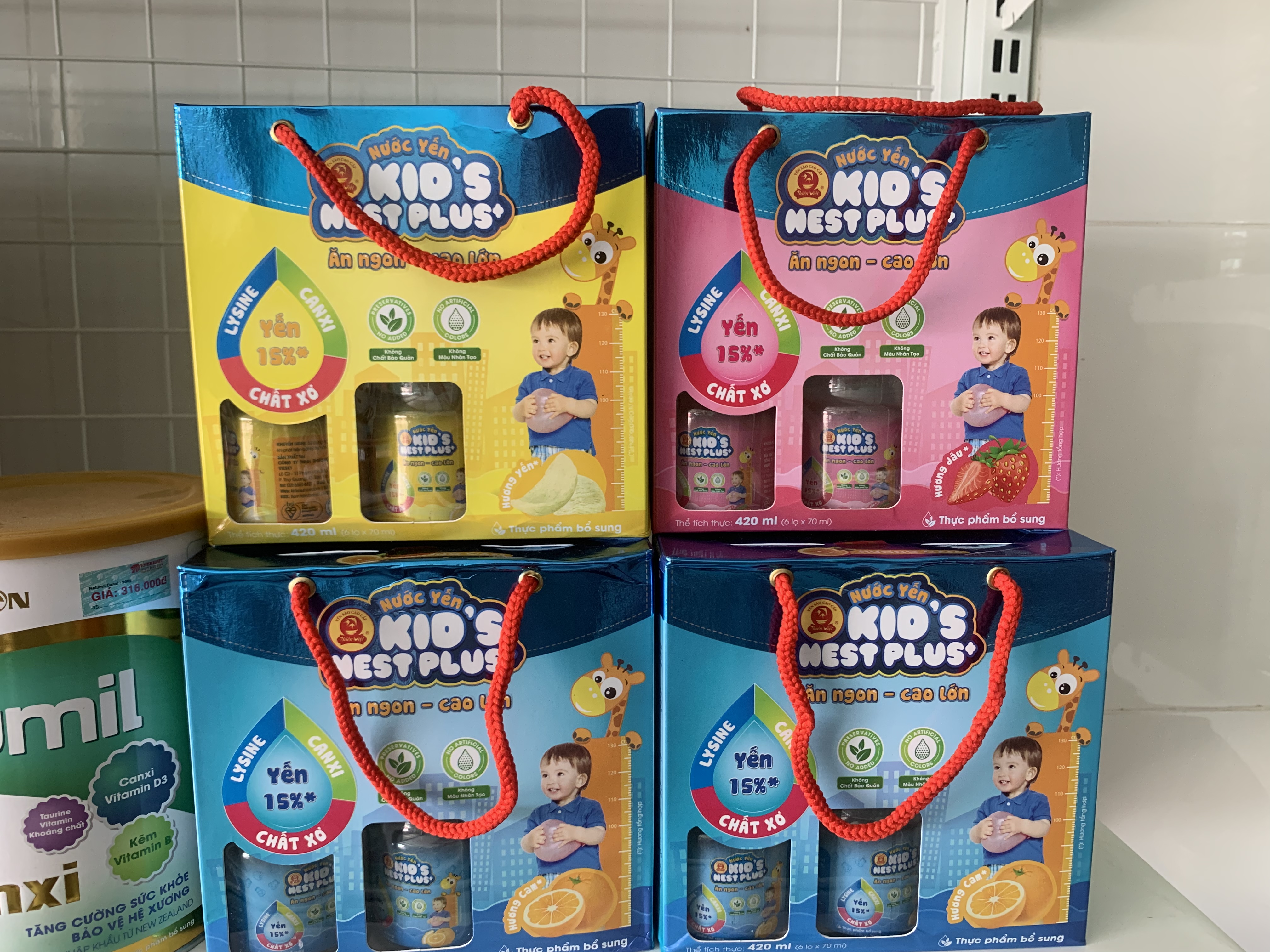 Nước yến lốc 6 hủ KID’s Nest plus