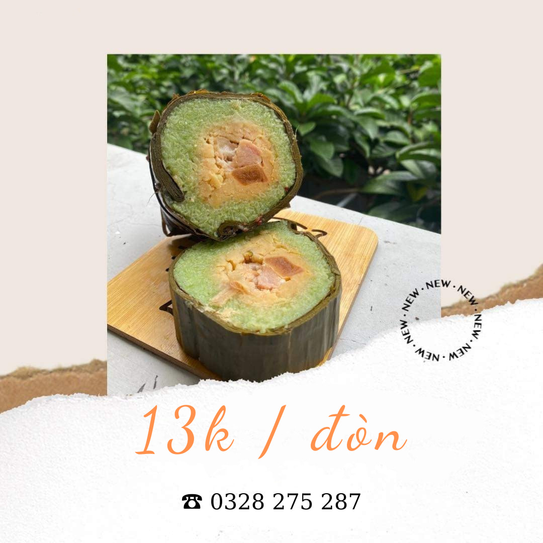 Bánh tét đậu mỡ