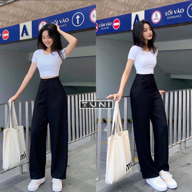Link - quần ống rộng suông lưng cao khóa trước 1 khuy chất tuyết mưa. (https://shorten.asia/ZKb2NzfY)