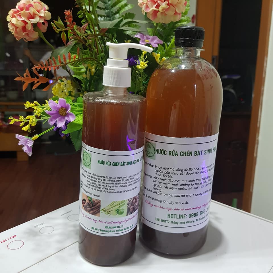 Nước Rửa Chén Bát SInh Học Quế, Bồ Hòn
