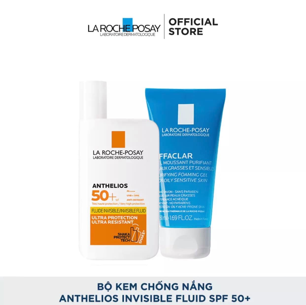 Link - 1. Bộ Kem chống nắng không nhờn rít La Roche-Posay Anthelios Shaka Fluid 50ml và Gel rửa mặt 50ml (https://c.lazada.vn/t/c.ZBsNVJ)
