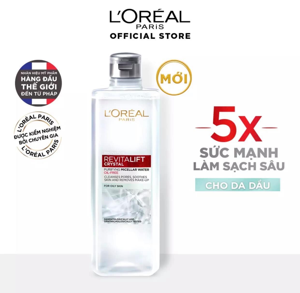 Link - 2. Nước tẩy trang đa năng 3-in-1 L'Oreal Paris Micellar kiềm dầu cho làn da sáng mịn rạng rỡ 400ml (https://c.lazada.vn/t/c.ZBDKph)