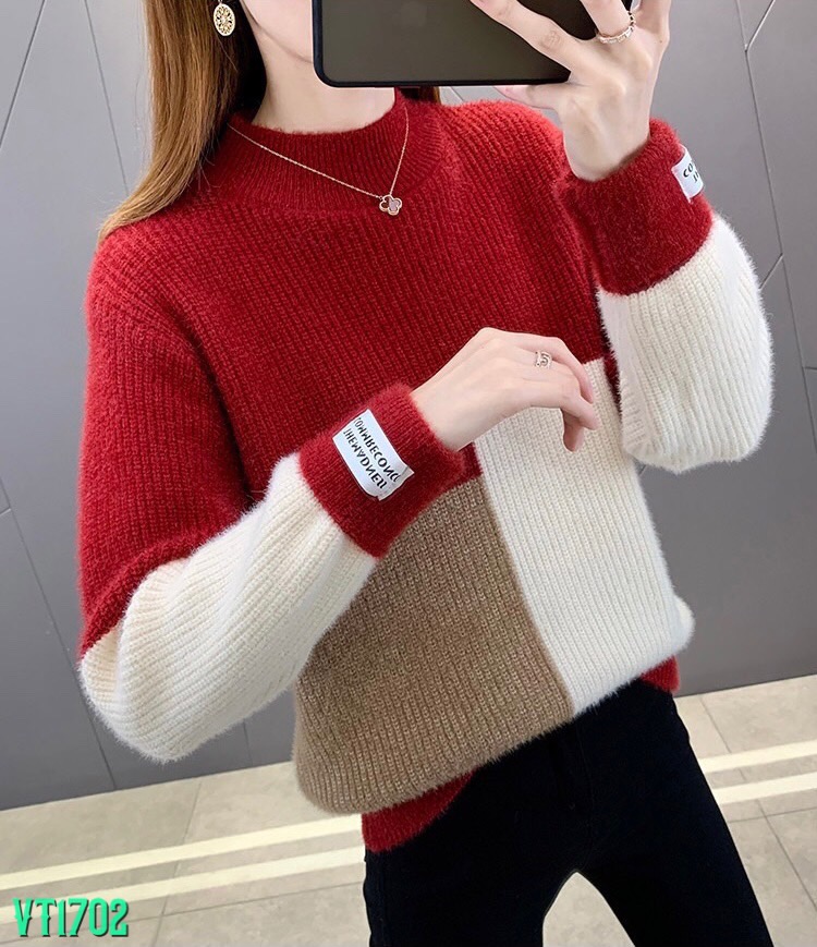 Áo len pha màu siêu sịn sò