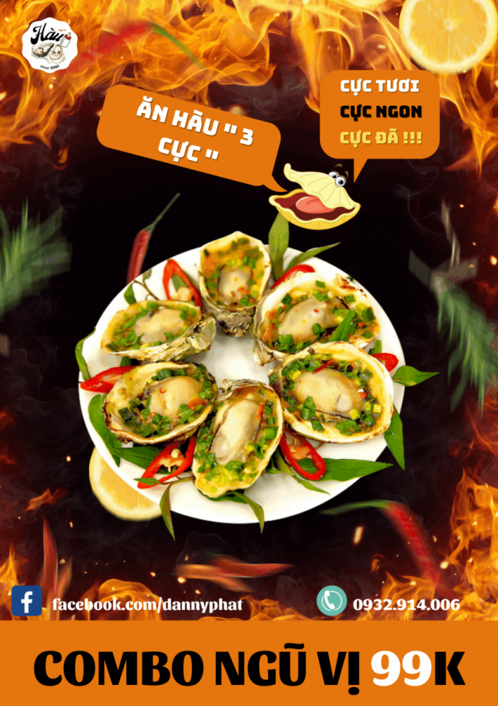ComBo hàu nướng 10 con