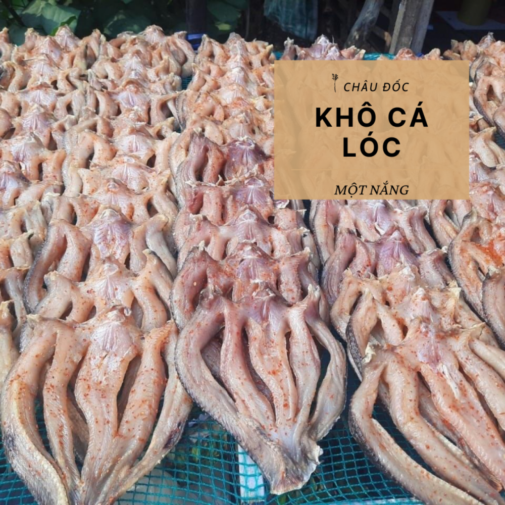 Khô cá lóc Châu Đốc một nắng