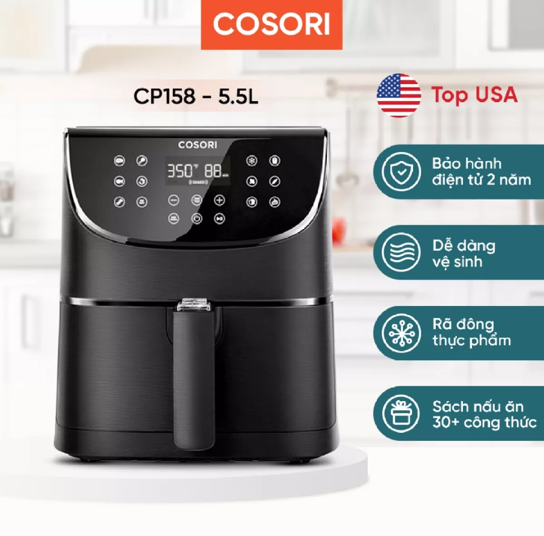 Link - Nồi chiên không dầu Cosori CP158 (5,5 lít) (https://shorten.asia/8XXcwCQY)