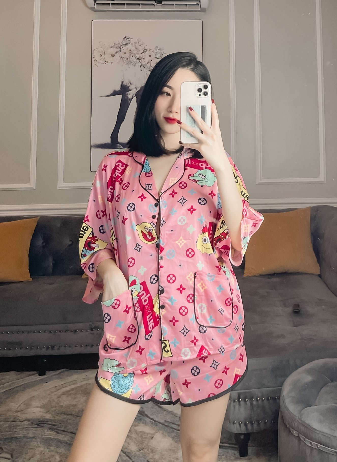 Lv hồng dơi Lụa tơ tằm