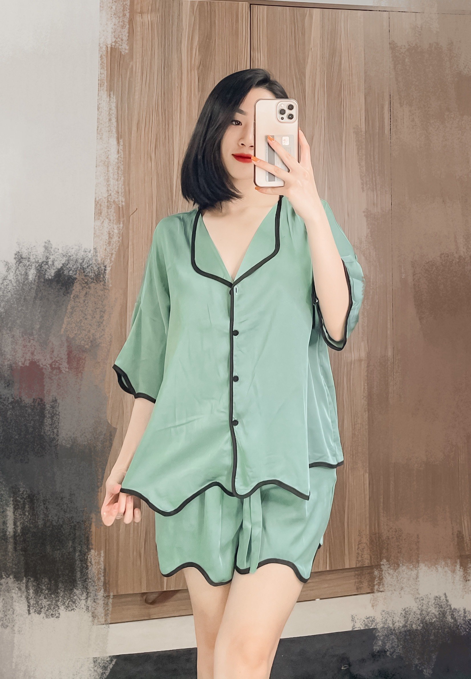 Xanh trơn Lụa tơ tằm