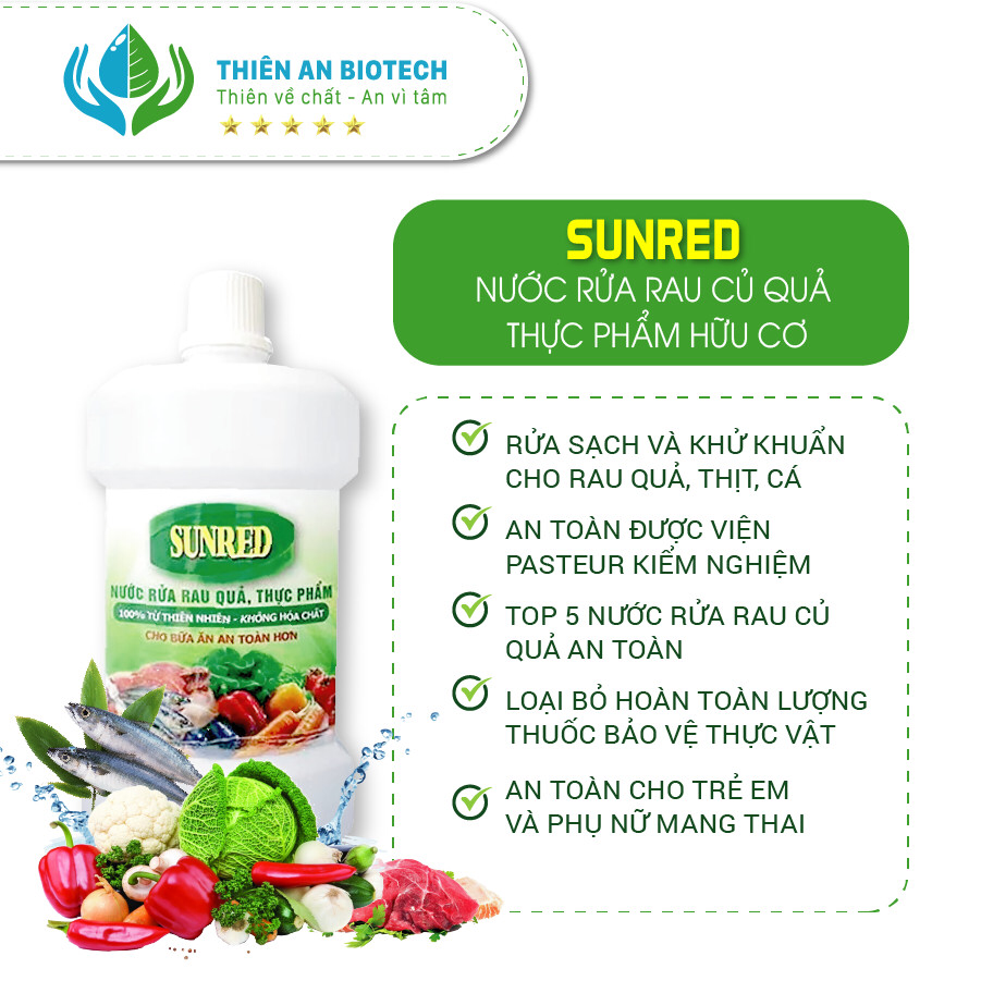 Sunred - Nước rửa rau quả