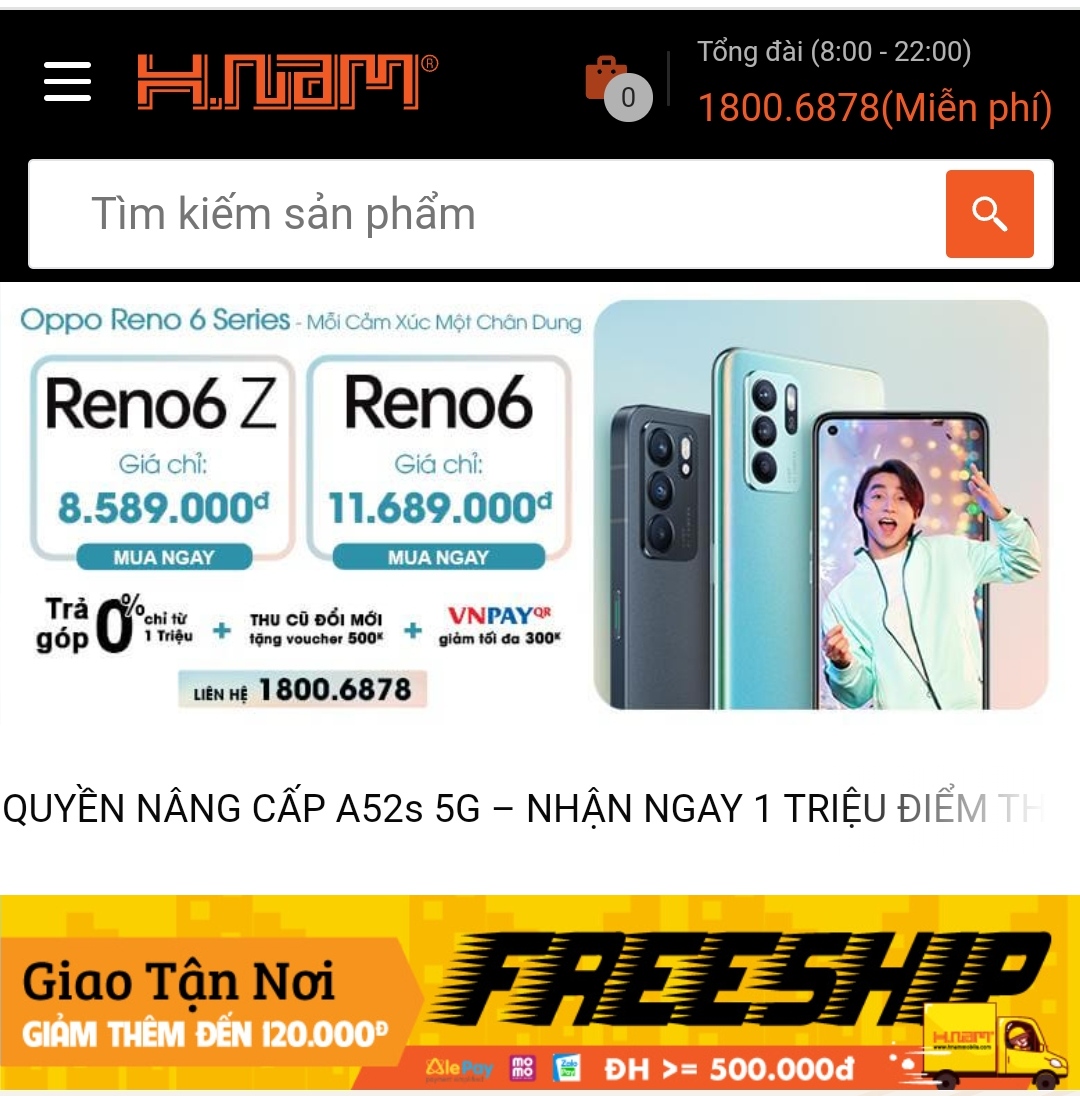 Link - HnamMobile | Hệ thống bán lẻ điện thoại chính hãng giá rẻ. (https://shorten.asia/aGsrJPMV )