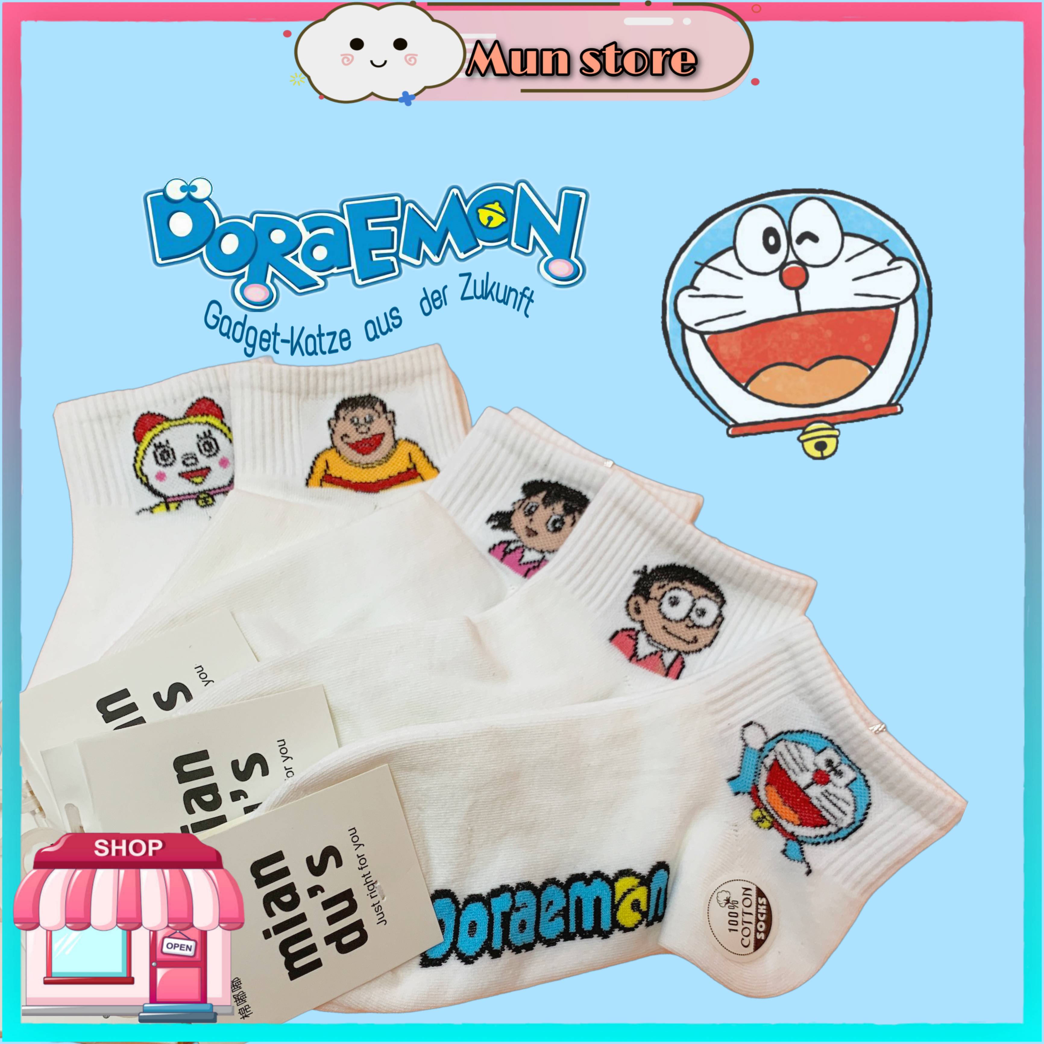 Link - Tất Doraemon (https://shopee.vn/product/205145287/10664309257?smtt=0.205148524-1637315194.9&fbclid=IwAR1w7rwdbSDSYGHEHo85hu6-AsP-JCgatUxg1Uonme34L7jLcK3FoR-GhxQ)