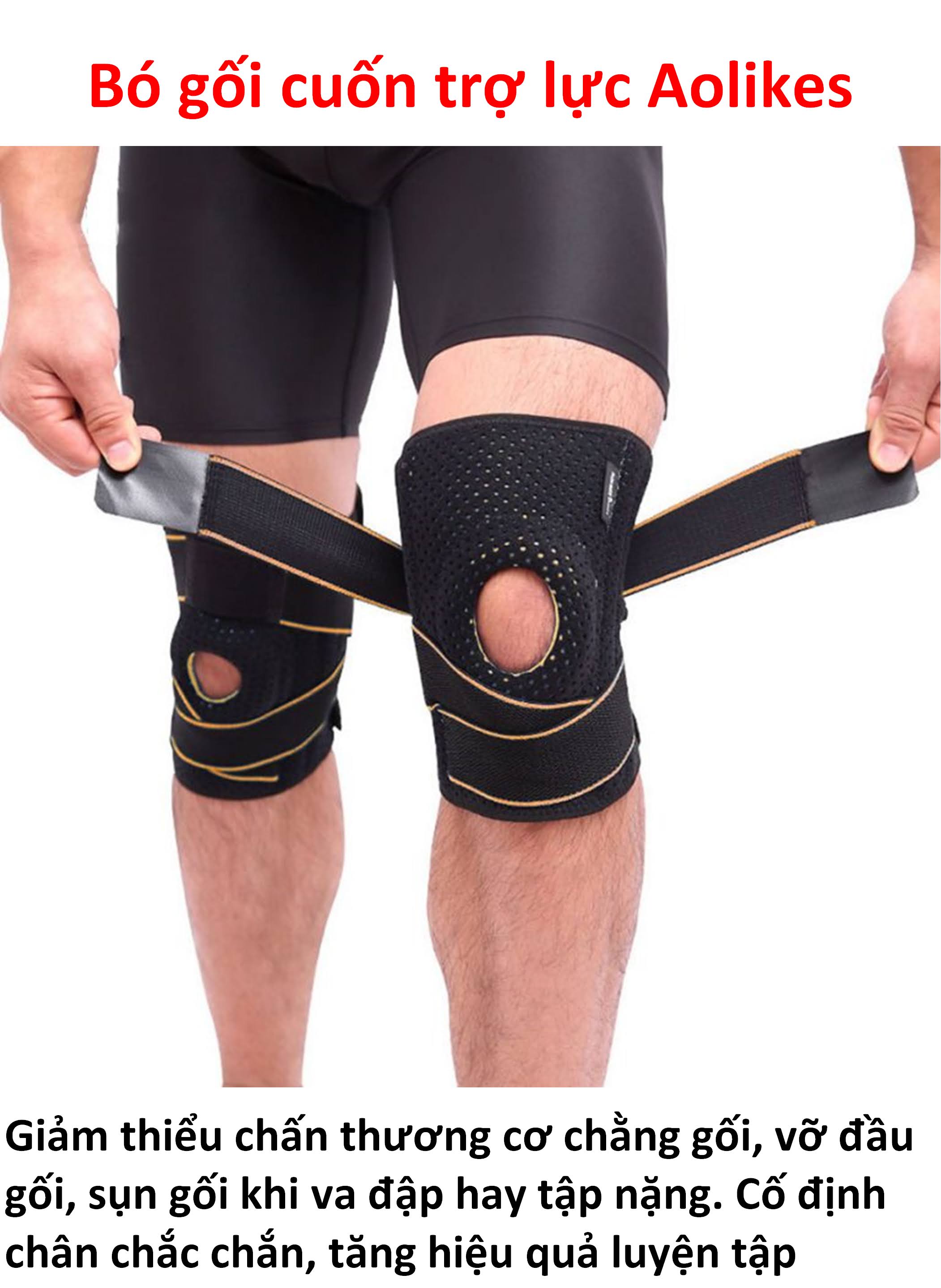 Băng gối Aolikes dây chằn chéo 7908