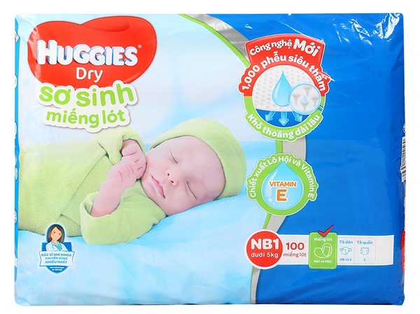 Miếng Lót Sơ Sinh 100 Miếng ( Dưới 5kg)