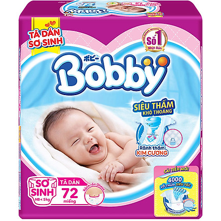 Tã dán Bobby Sơ Sinh XS72
