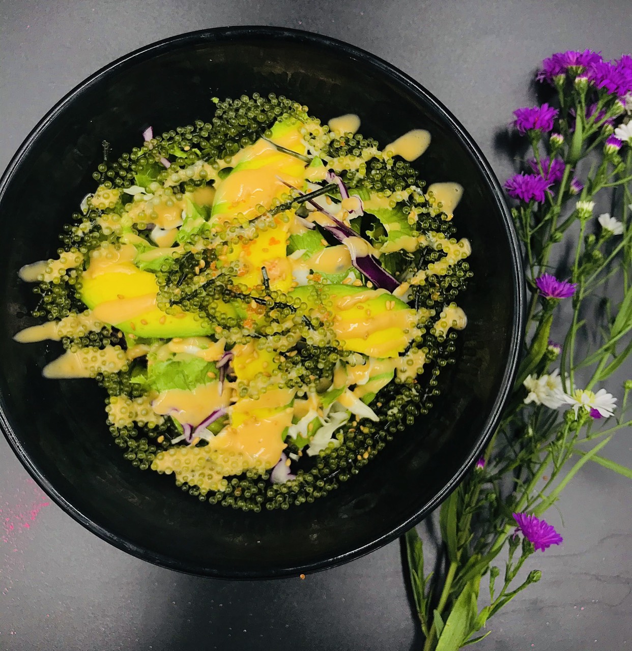 SL06:   Salmon Skin Salad    