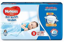 Tả Dán Sơ Sinh Boby S (4-8Kg) 56 Miếng