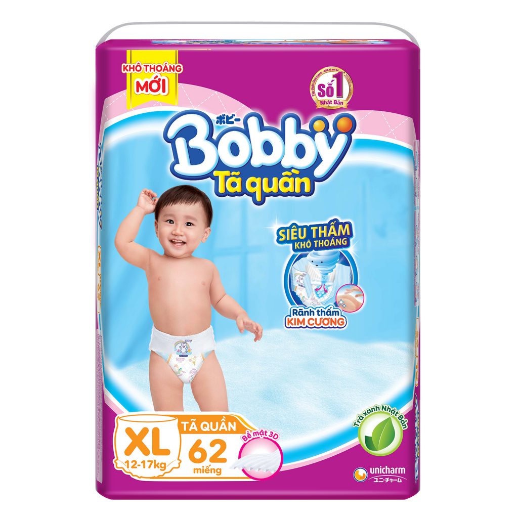 Tả Quần Bobby XL (12 - 17 kg) 62 Miếng