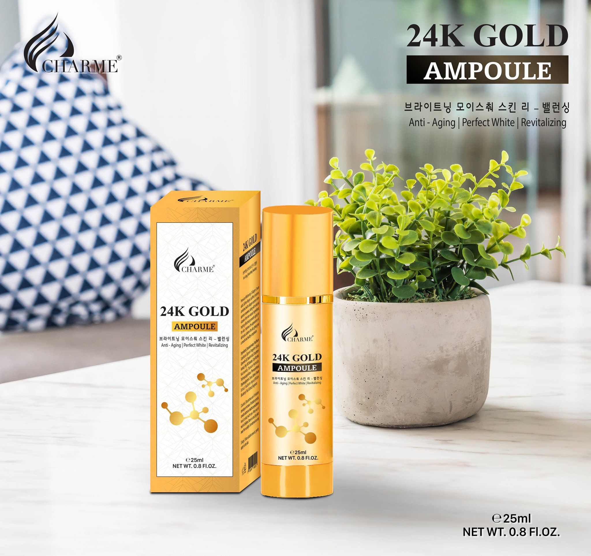 Serum vàng 24k Charme Gold Ampoule Hàn Quốc