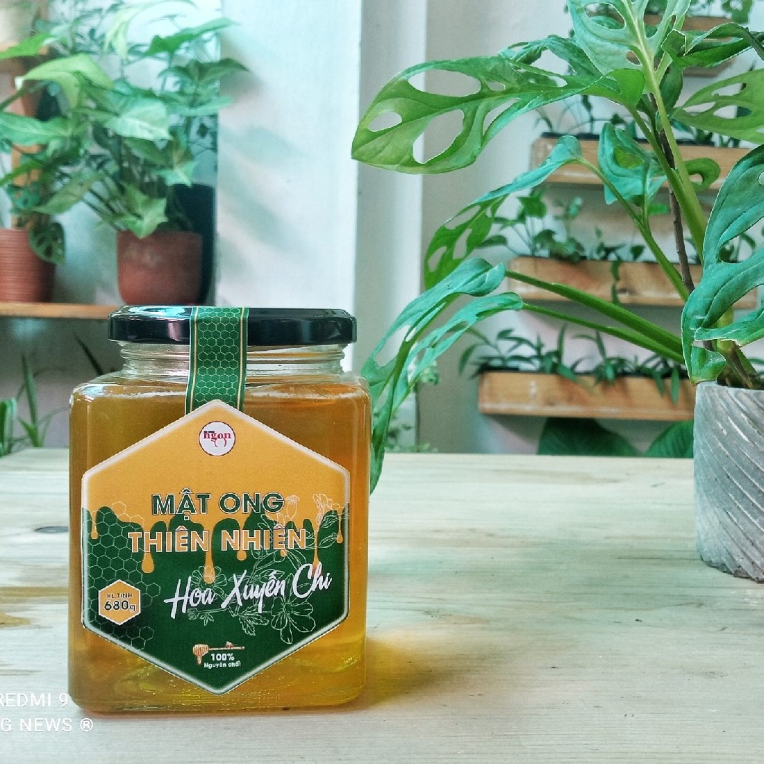 Mật ong thiên nhiên hoa Xuyến Chi - Lọ thủy tinh 680g