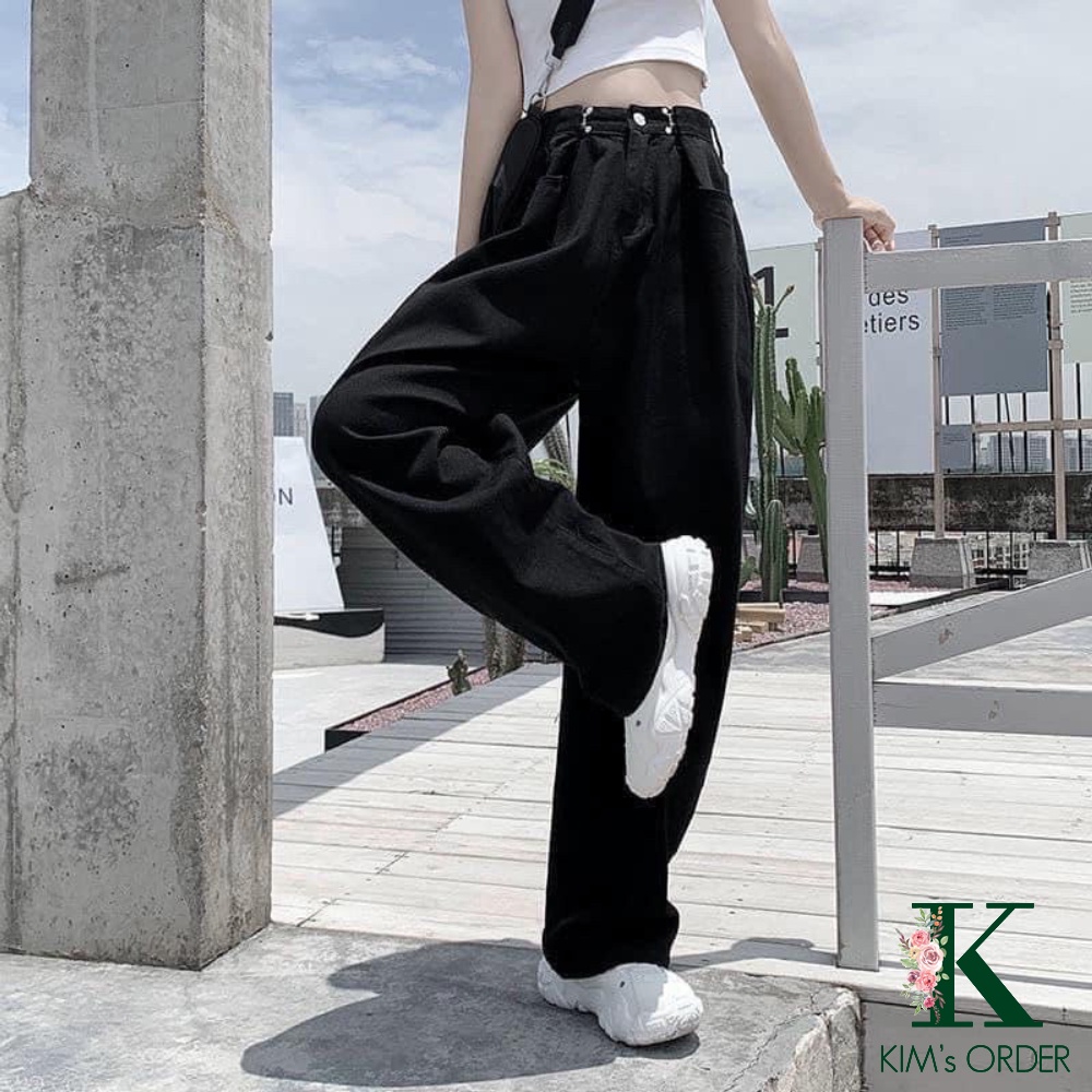 Link - Quần jean nữ phối khuy gài eo cạp cao phong cách Ulzzang Hàn Quốc hai màu đen trắng (https://shp.ee/qy6iqwm)