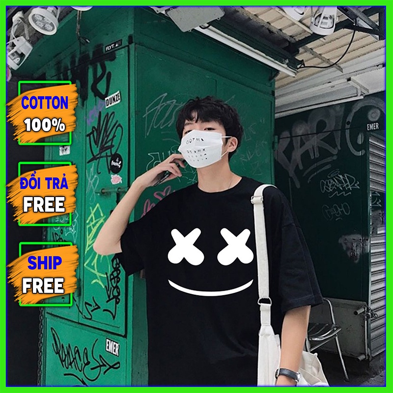 Link - Áo thun tay lỡ form rộng Unisex, áo phông Mặt Cười To Free size phong cách đường phố A55 (https://shp.ee/y8phdrm)