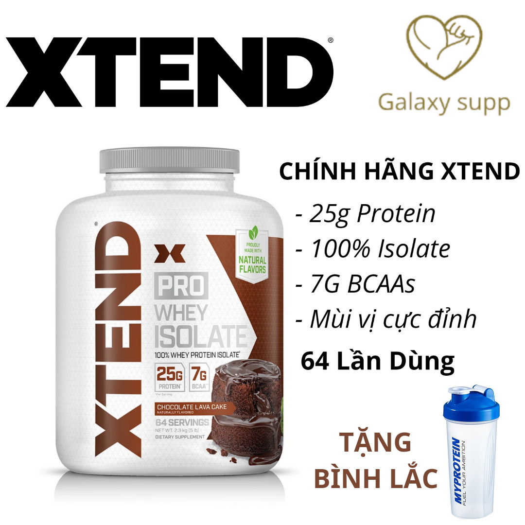 SCIVATION XTEND PRO WHEY PROTEIN 100% ISOLATE TĂNG CƠ CẮT NÉT 64 SERVING 
