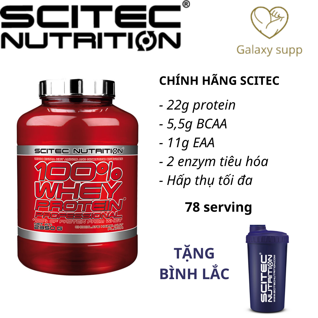 SCITEC NUTRITION PROFESSIONAL WHEY PROTEIN TĂNG CƠ ĐẲNG CẤP NHẤT 