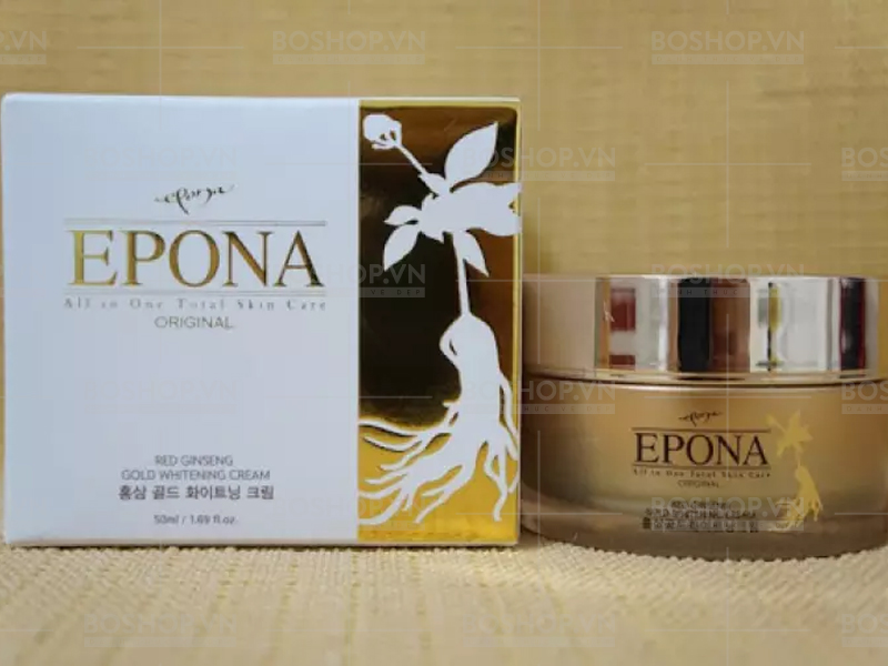 Kem Dưỡng Trị Thâm Nám & Cải Thiện Nếp Nhăn Epona Red Ginseng Gold Whitening Cream