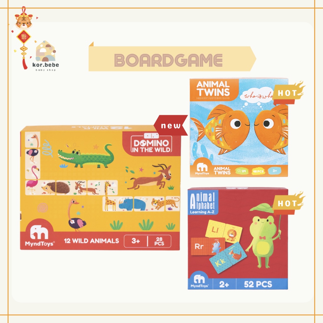 Link - Trọn bộ Boardgame MyndToys cho bé từ 2 - 3 tuổi (https://shp.ee/q6miie9)
