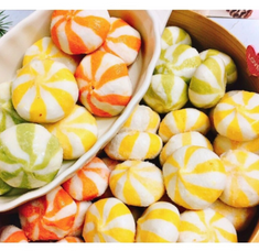 Viên Nhân Thập Cẩm: Vàng, Xanh, Cam