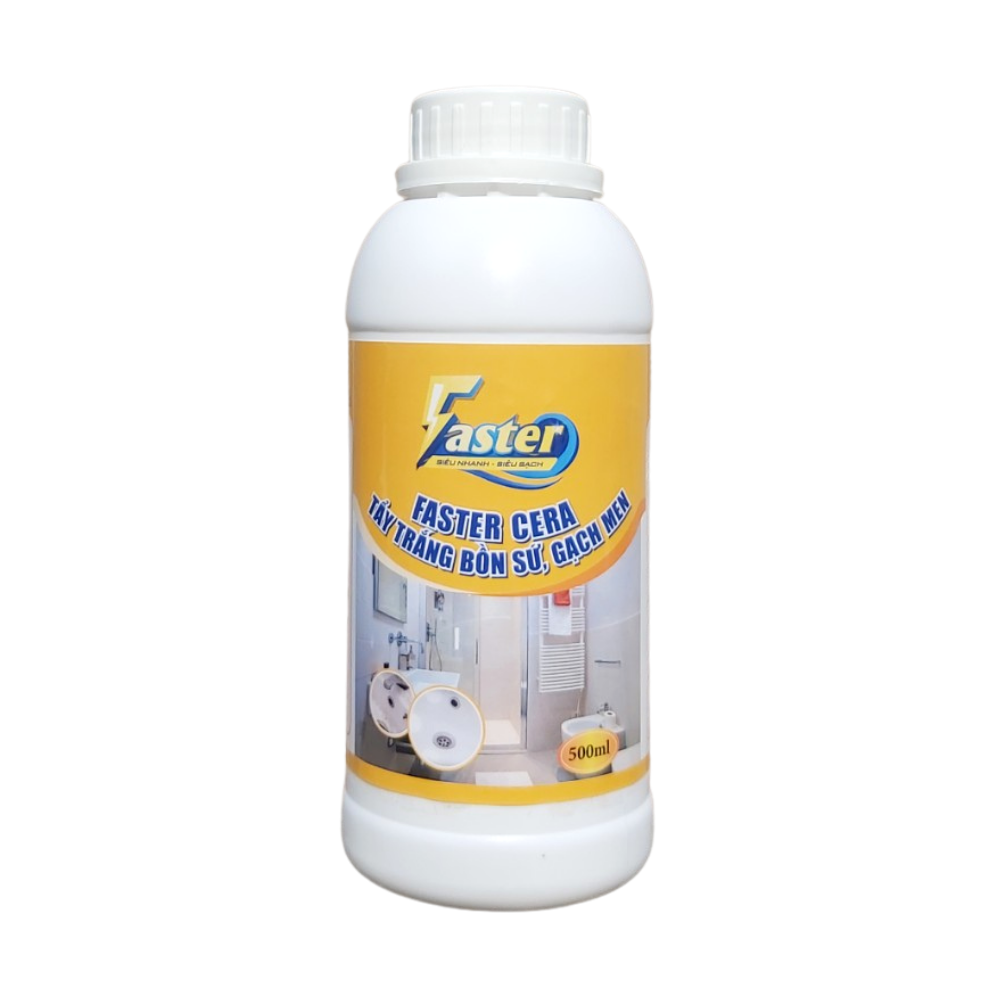 FASTER CERA TẨY TRẮNG BỒN SỨ, GẠCH MEN, 500ML