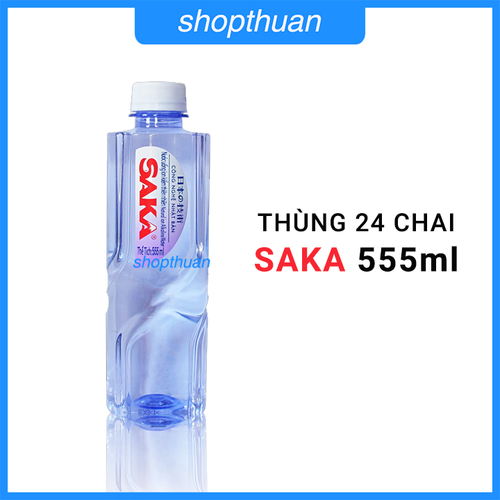 Nước Saka 555ml thùng 24 chai