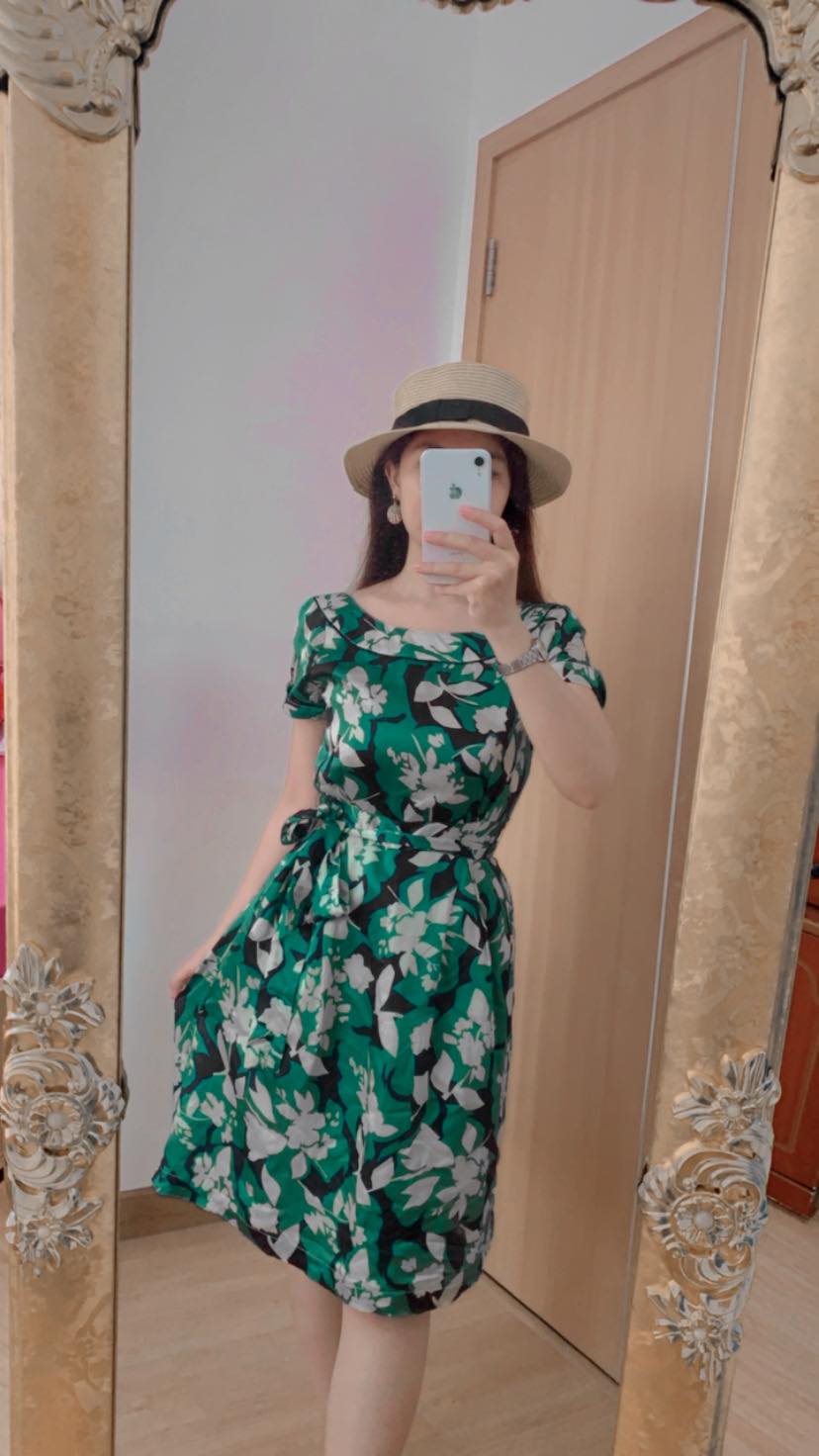 Đầm vintage voan Hàn
