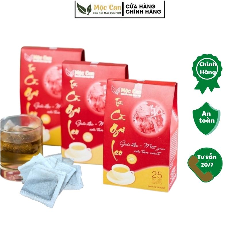 Trà túi lọc Cà gai leo Mộc Can giải độc mát gan thanh nhiệt giải độc cơ thể tăng cường sức khỏe 25 Túi