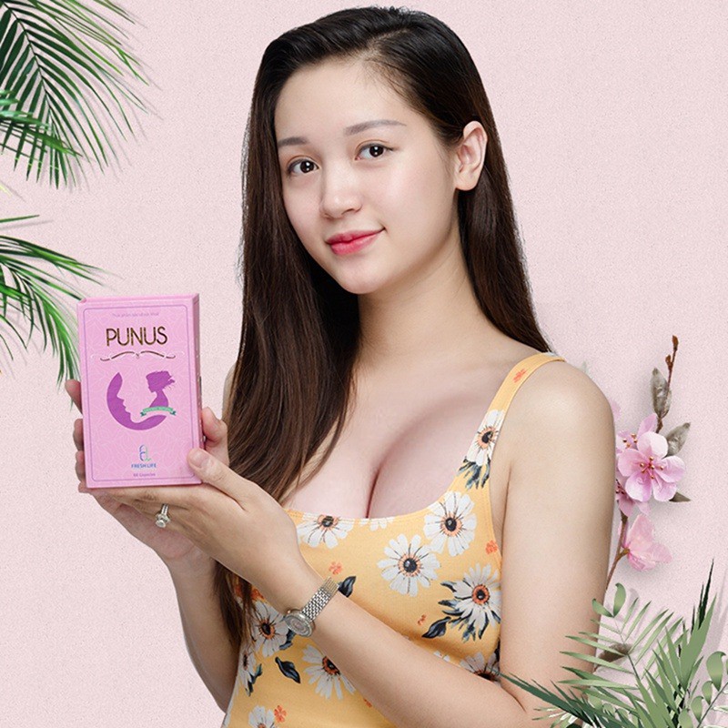 Viên uống tăng vòng 1 | viên uống NỞ NGỰC Punus | Viên uống nở ngực chính hãng giúp tăng vòng 1