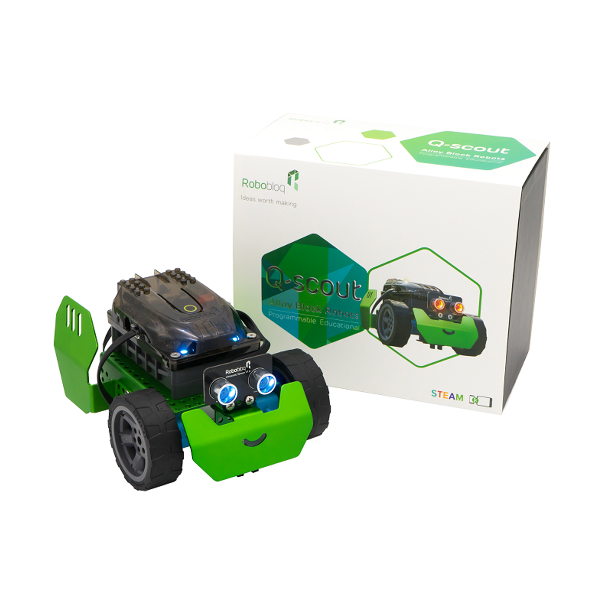 ROBOT STEAM LẬP TRÌNH Q-SCOUT - ROBOBLOQ