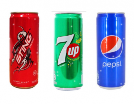 Coca/ Pepsi/ 7up/ Sting