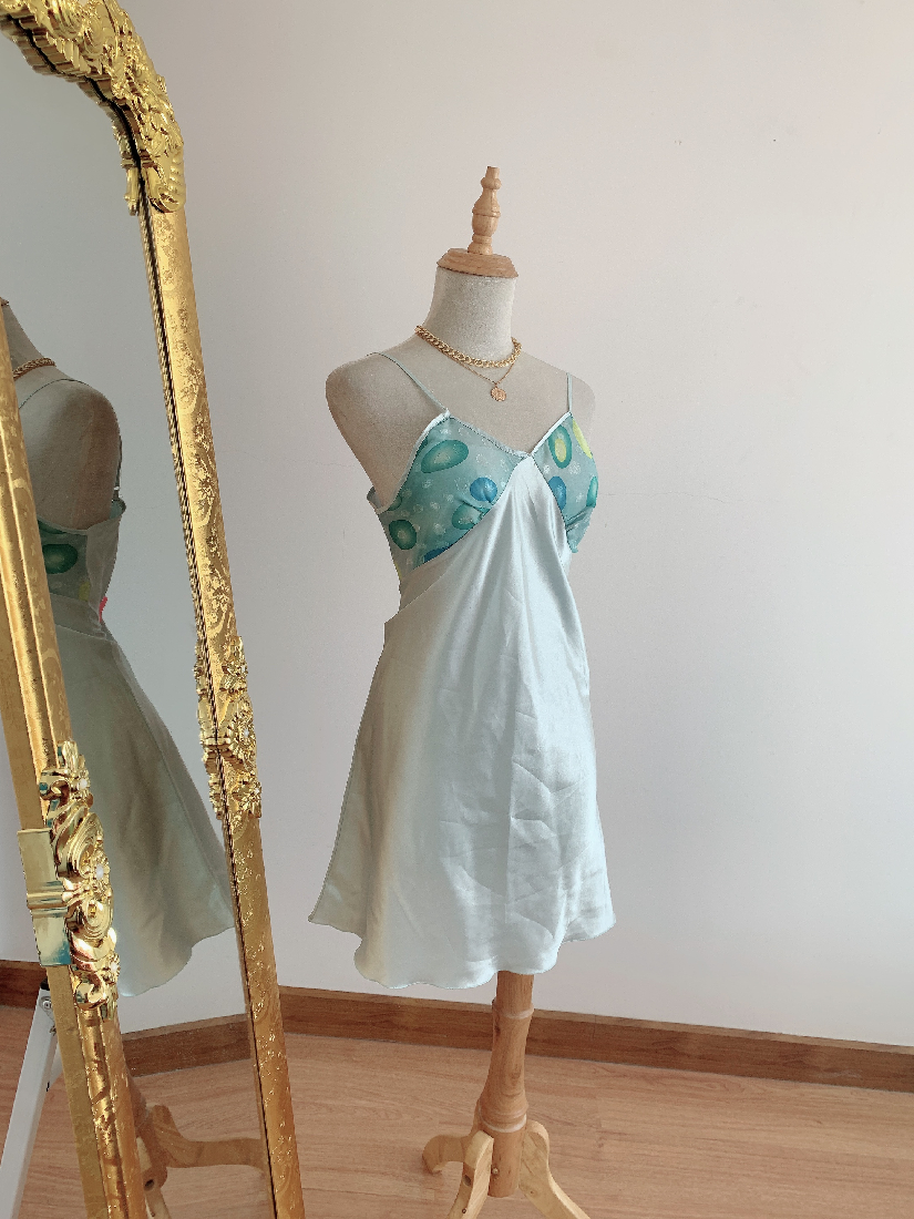 đầm ngủ satin lụa