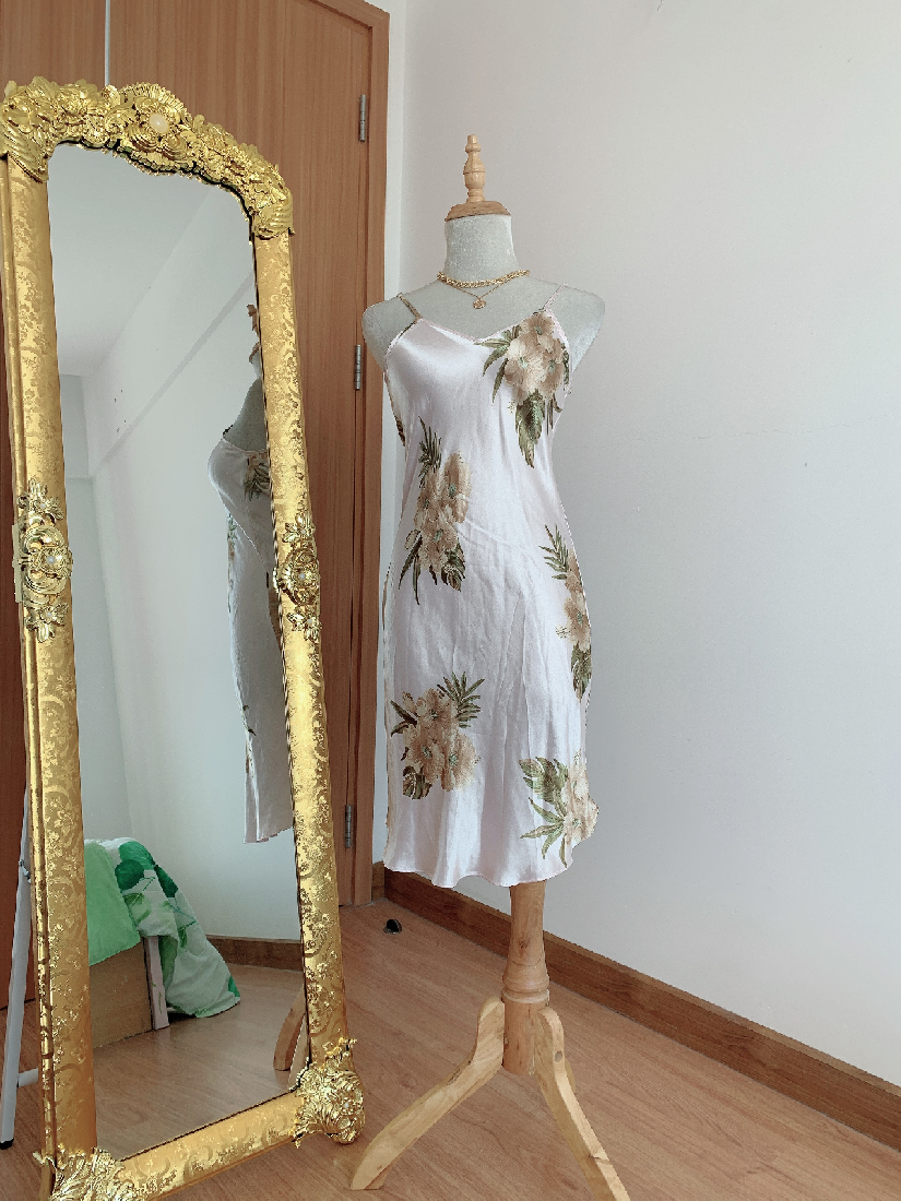 đầm ngủ satin lụa
