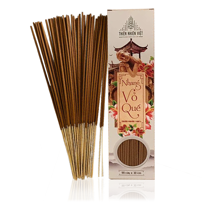 Nhang Vỏ Quế 100% Thiên Nhiên (38 cm – 99 cây /hộp)