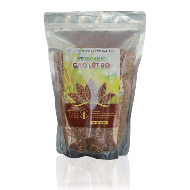 Gạo lứt đỏ hữu cơ QTOrganic 1kg