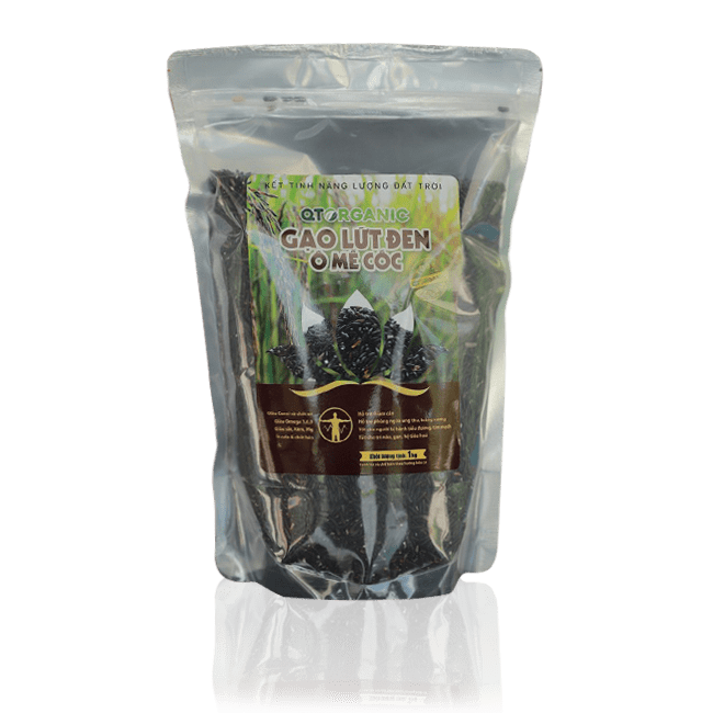 Gạo lứt đen Ô Mễ Cốc hữu cơ QTOrganic 1kg