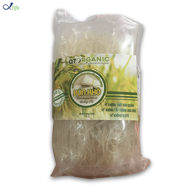 Bún gạo khô hữu cơ QTOrganic - 1kg