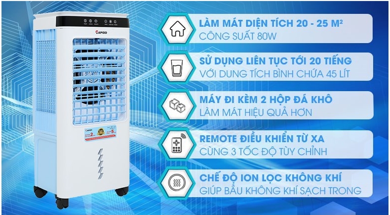 Quạt điều hòa Rapido 6000D