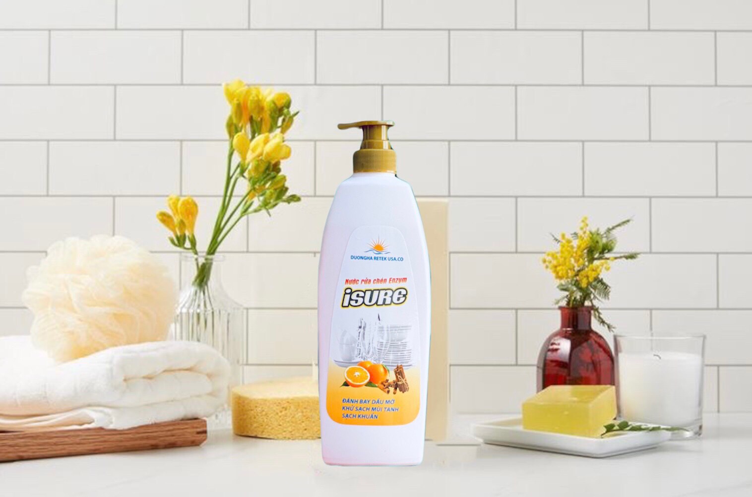 Nước rửa chén Enzym ISURE