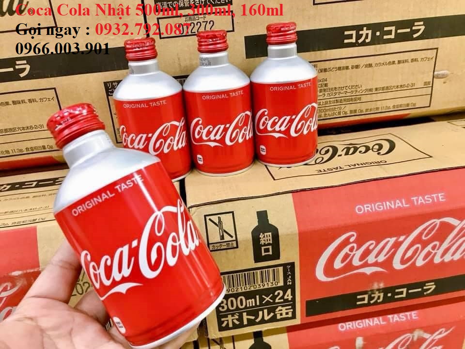 Coca Cola Nhật Lon Chai Nhôm Nắp Vặn 300ml / lon