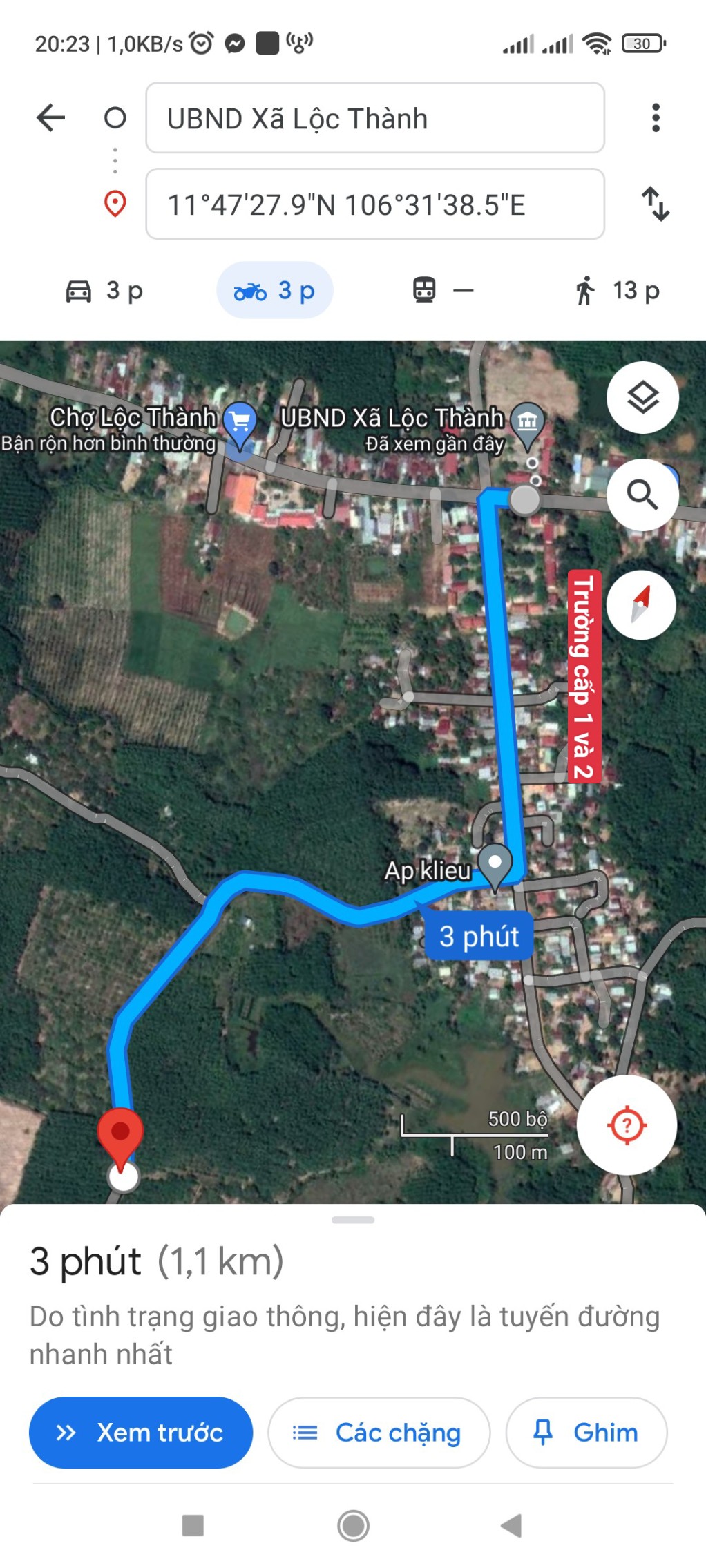 Đất sào mặt tiền thảm nhựa