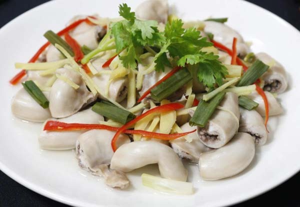 Dồi trường hấp gừng